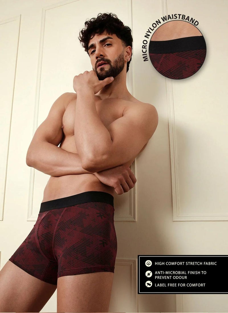 Wrogn Daily Ease Solid & Print Pack of 2 Trunks - Image 2
